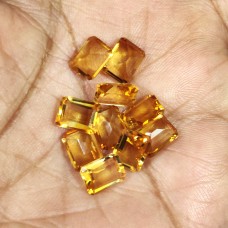 Citrine 8x6mm rectangle facet 1.42 cts
